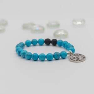 Bracelet pierre semi précieuse turquoise