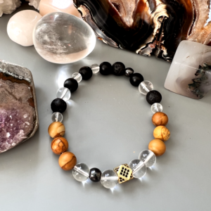 Bracelet cristal quartz et jaspe