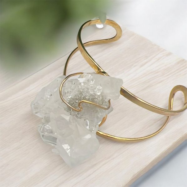 Bracelet cristal de quartz transparent